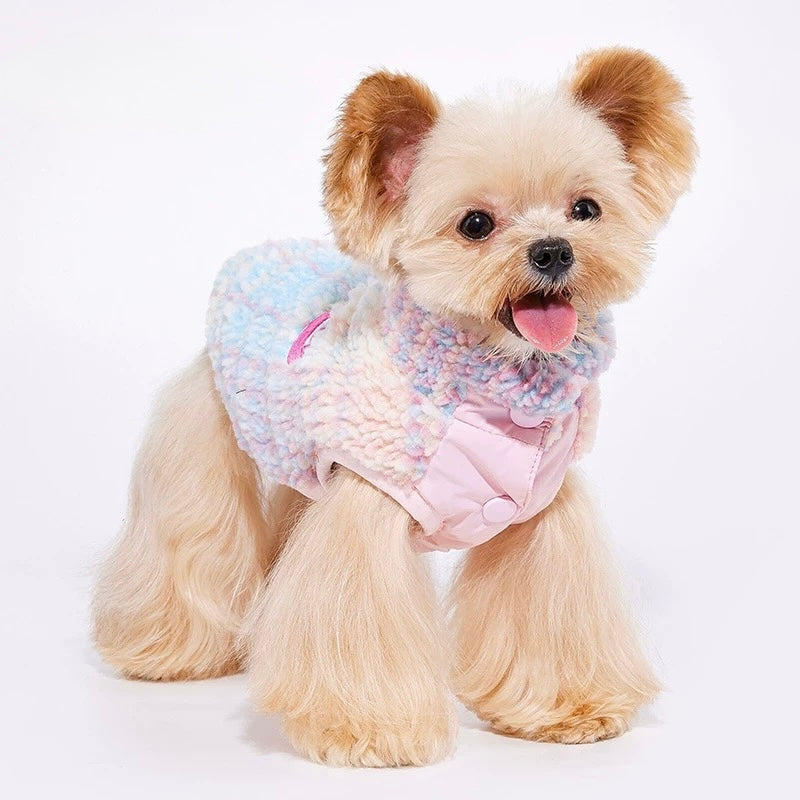 Colorblock Sherpa Fleece Vest