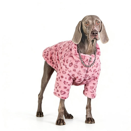 Panther Blush Fur Coat