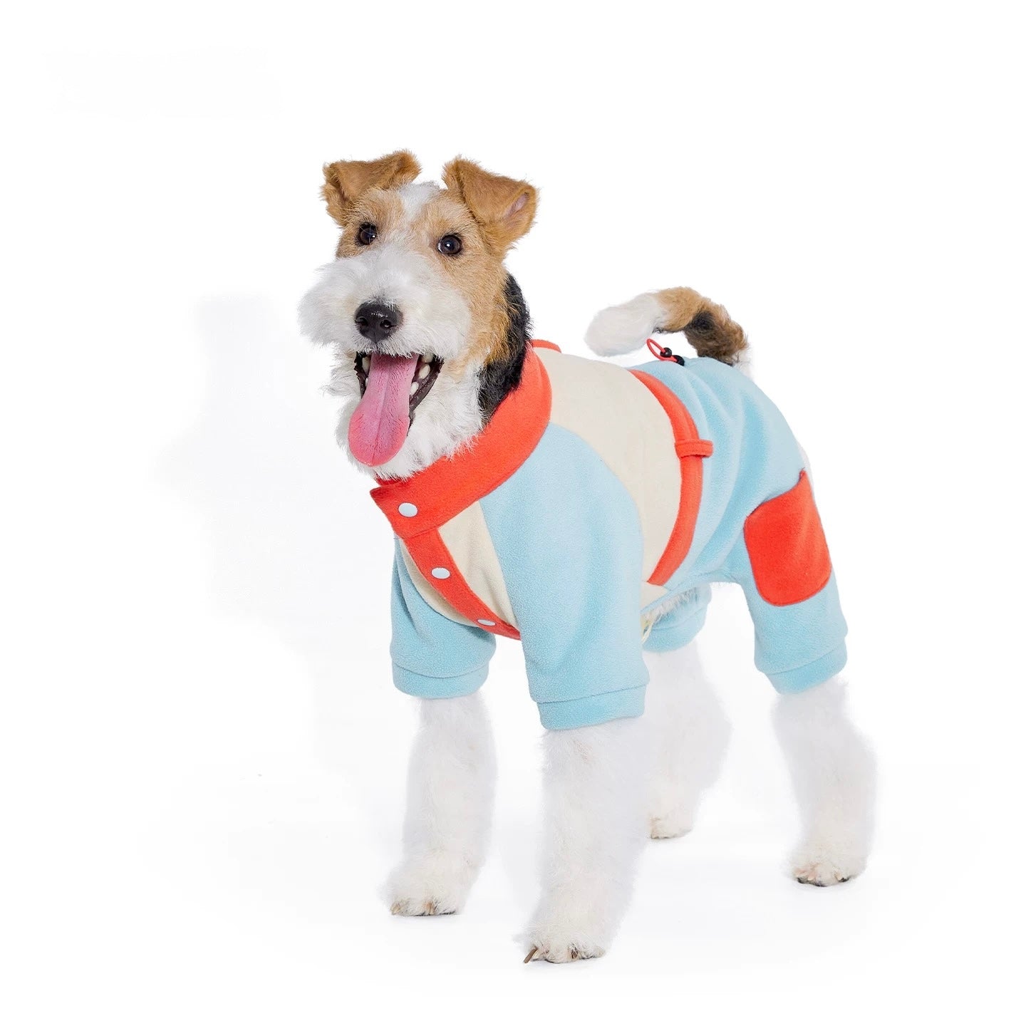 Color Block Fleece Jumpsuit