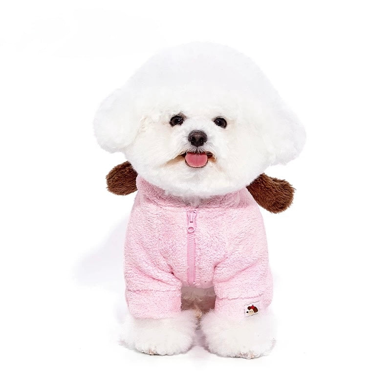 Pink Brown Pet Jumpsuit