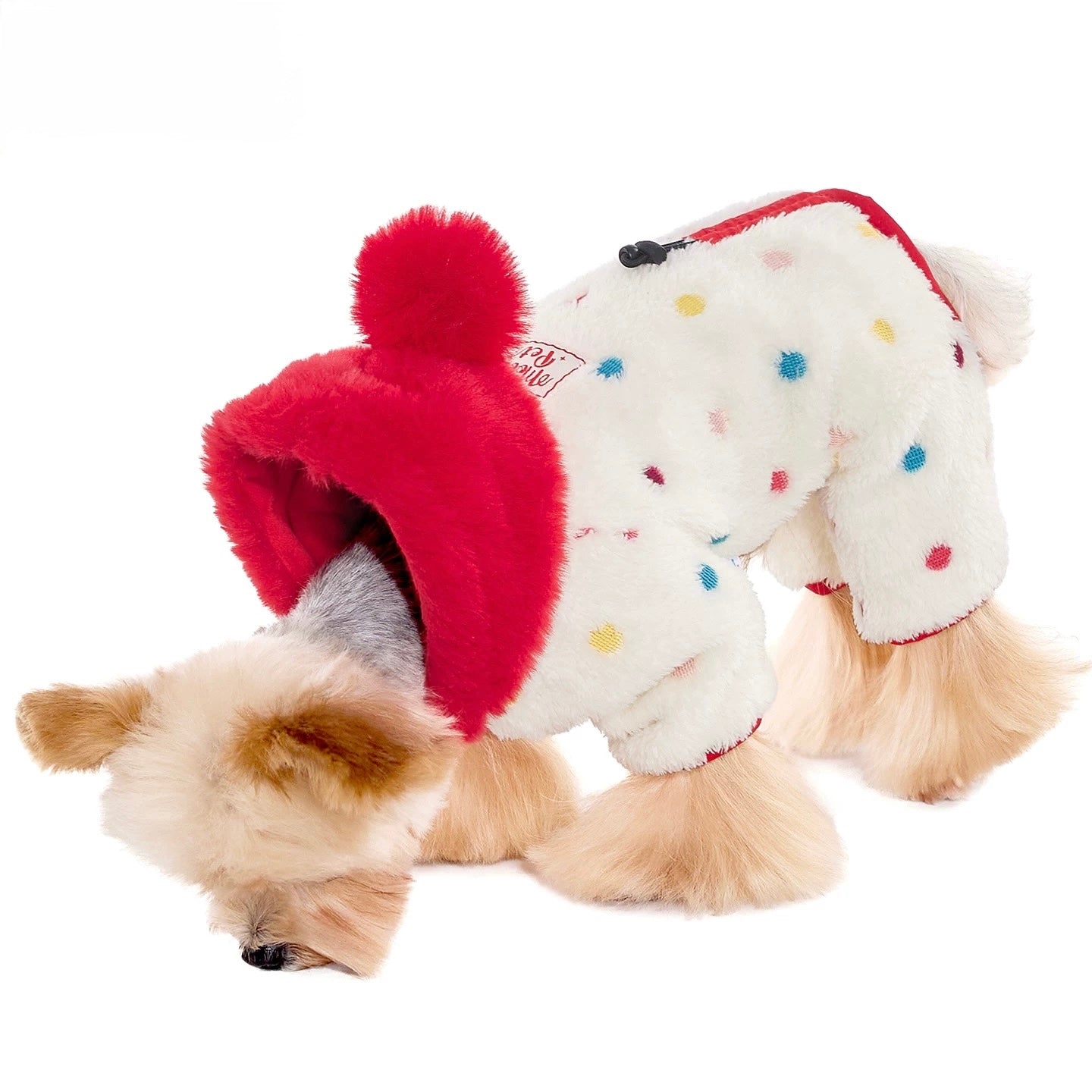 Warm Dot Fleece Jumpsuit