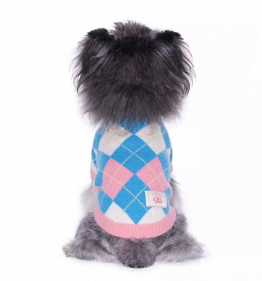 Argyle Fleece Sweater