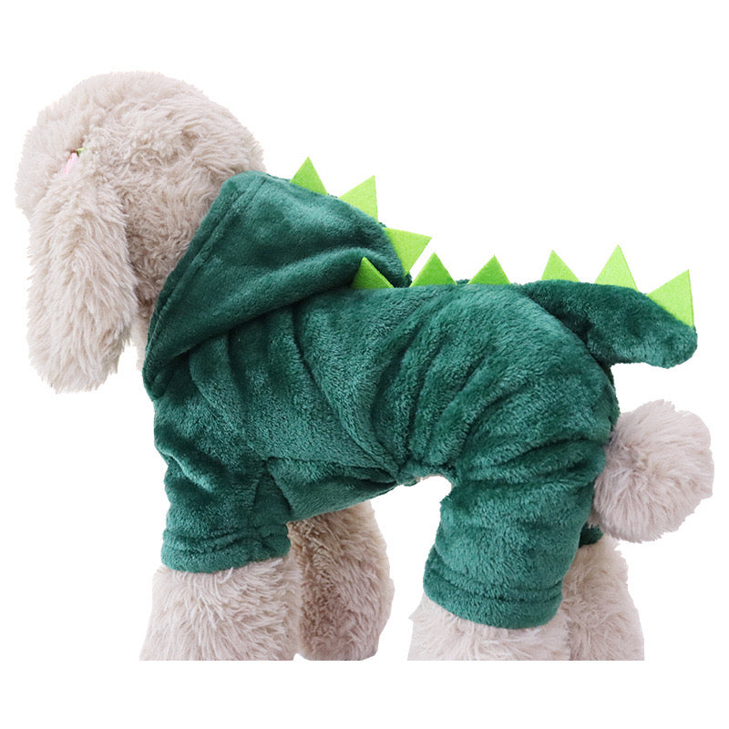 Fleece-Lined Bee & Dinosaur Costume for Dogs