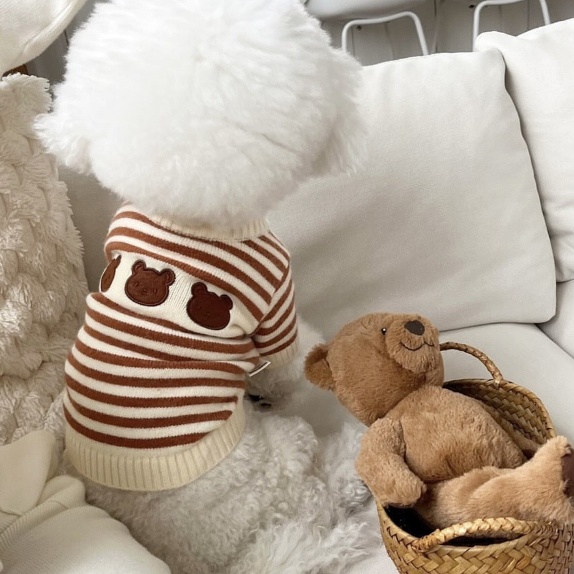 Warm Knitted Pet
Sweater - For Small & Medium Dogs