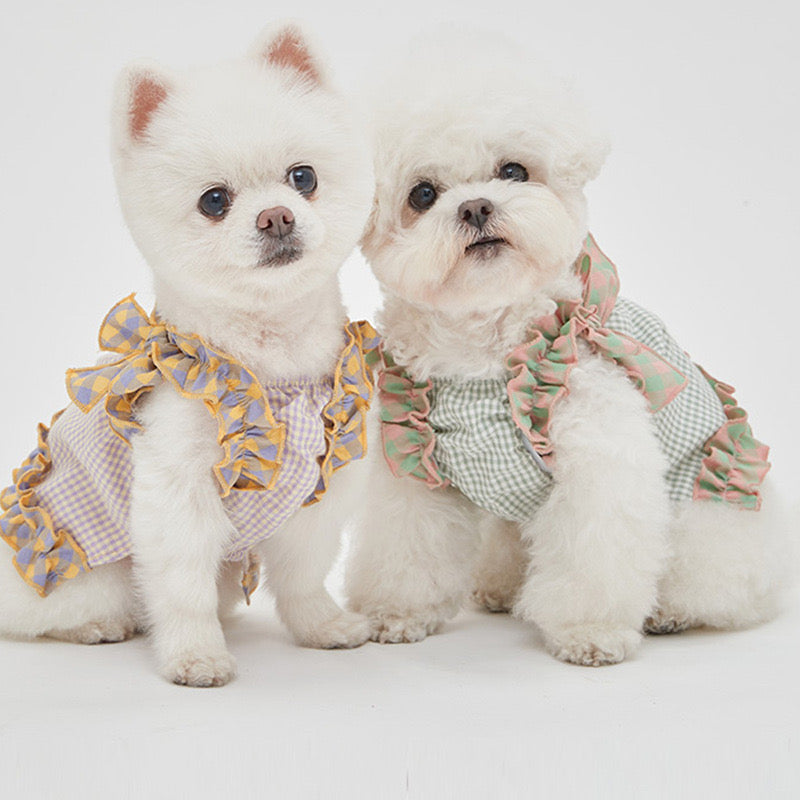 Plaid Dog Vest - Stylish Pet Clothing for Small to Medium Dogs