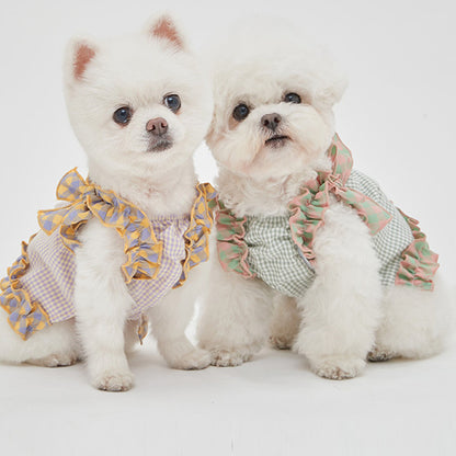 Plaid Dog Vest - Stylish Pet Clothing for Small to Medium Dogs