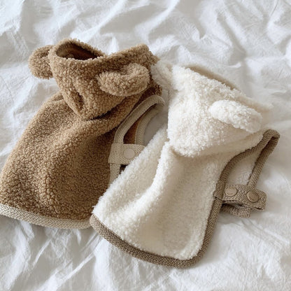 Warm Winter Cape for Small and Medium Dogs - Thickened Pet Cloak Shawl