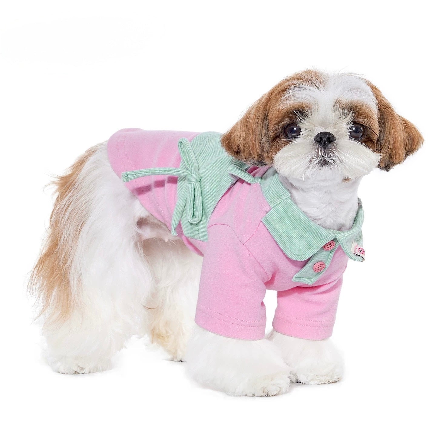 Faux Layered Fleece Strap Tee