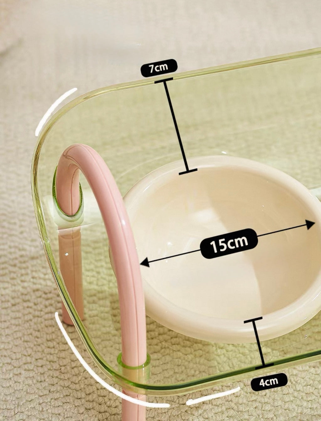 Elevated Double Bowl
Stand for Pets - Anti-Spill Design, Neck Protection for Cats & Dogs