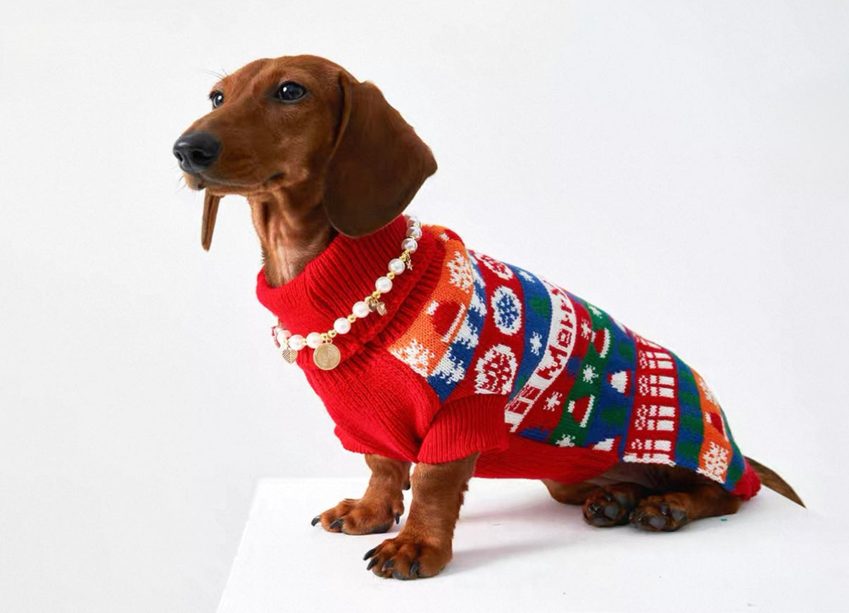 Pet Christmas Sweater for Small and Medium Dogs
