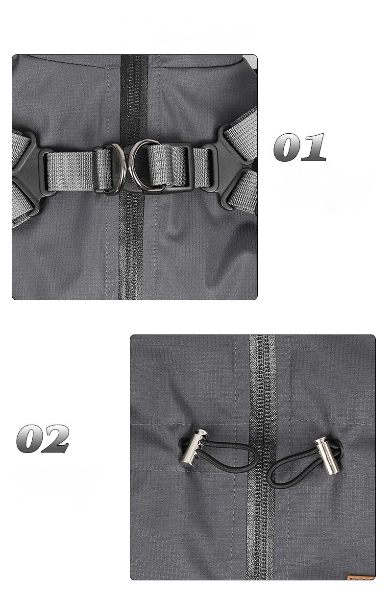 All-Weather Paws · 4-Legged Harness Integrated Pet Trendy Raincoat