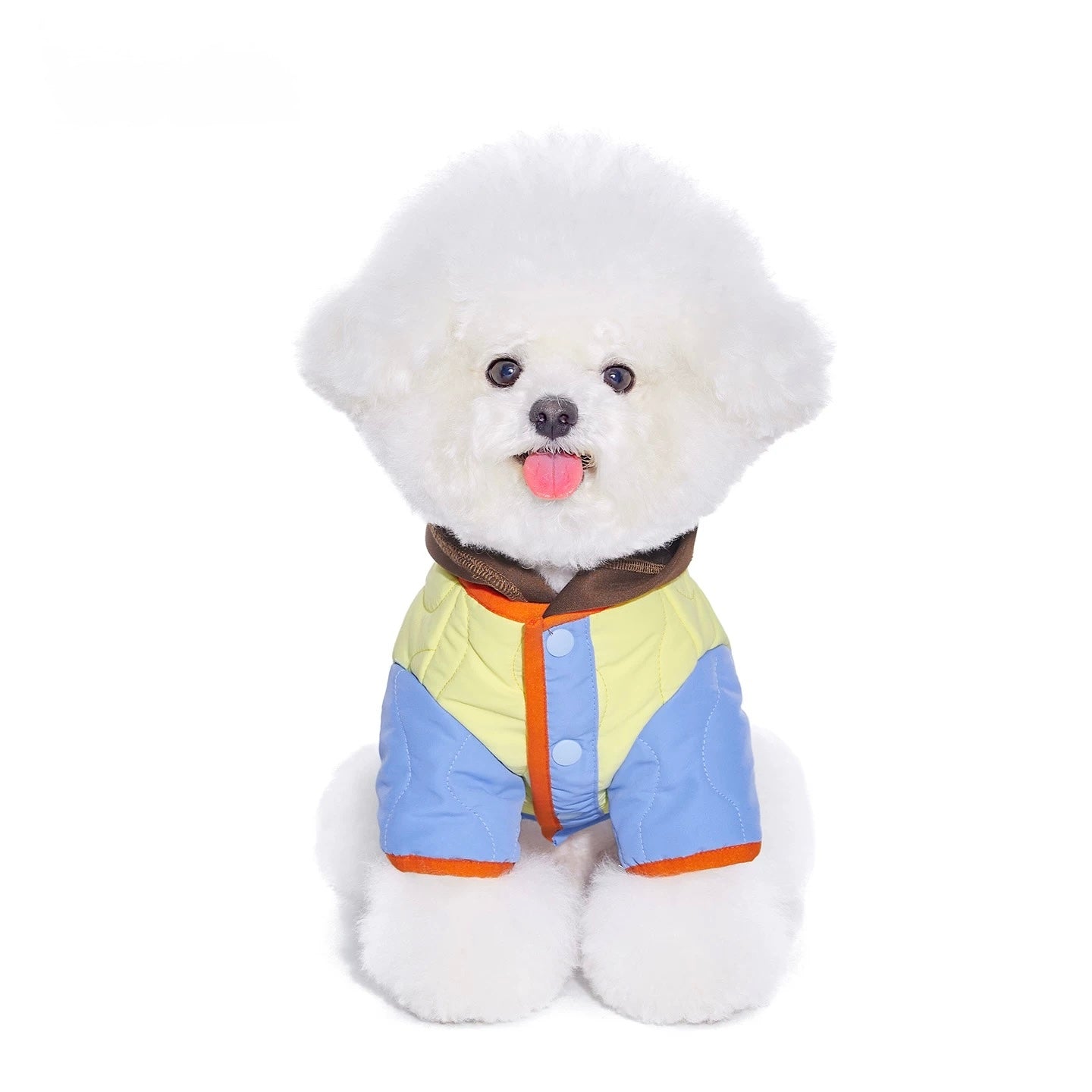 Wavy Quilted Hooded Coat