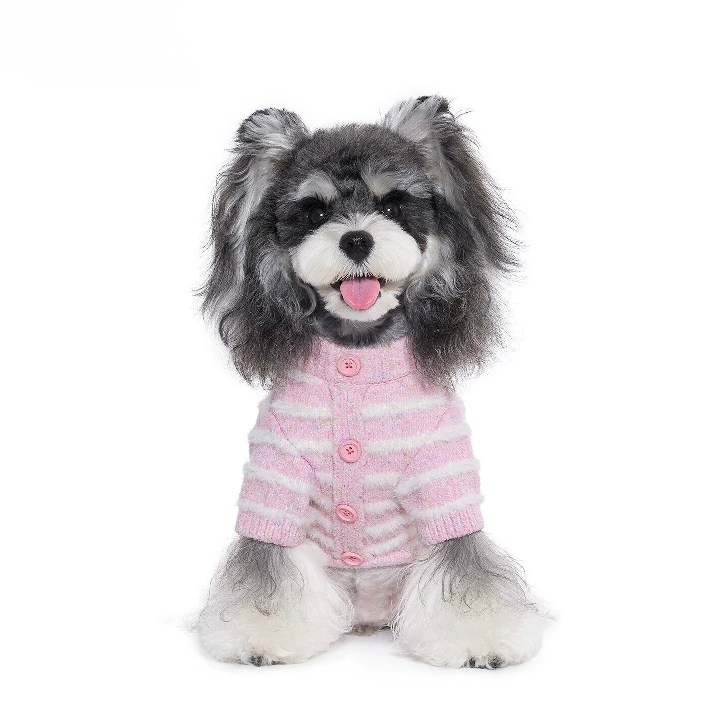 Pink White Faux Mink Jumpsuit