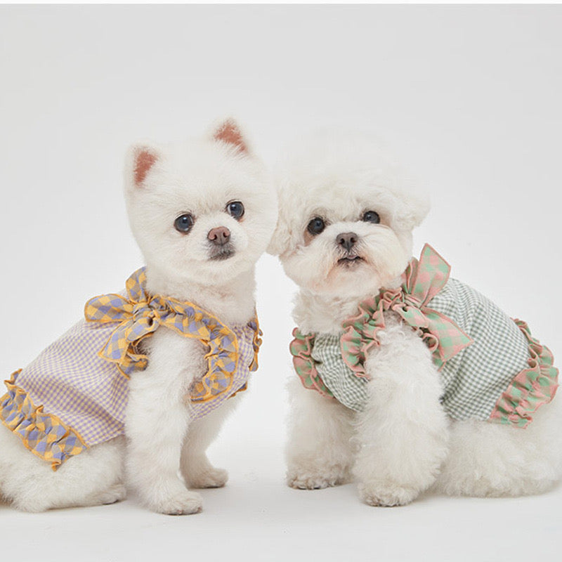 Plaid Dog Vest - Stylish Pet Clothing for Small to Medium Dogs