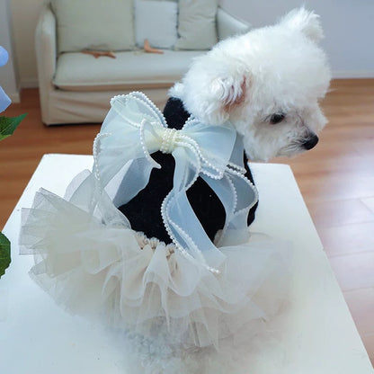 Princess Dress Autumn/ Winter Pet Clothing - Small
Dog Bowknot Princess
Dress