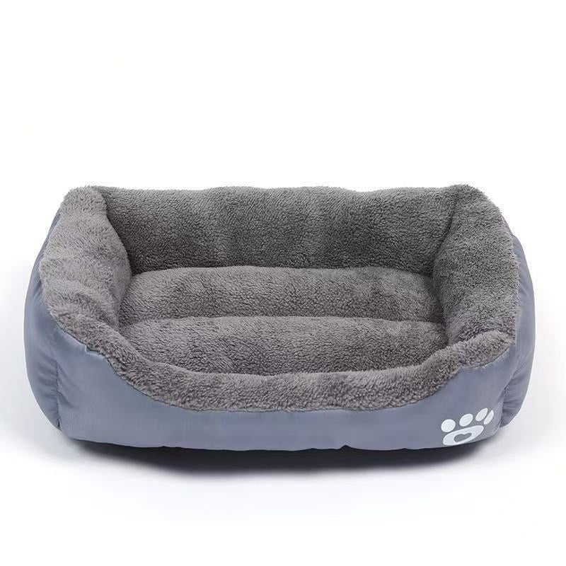 All-Season Square Dog
Bed - Warm, Soft & Perfect for Small to Large Breeds
