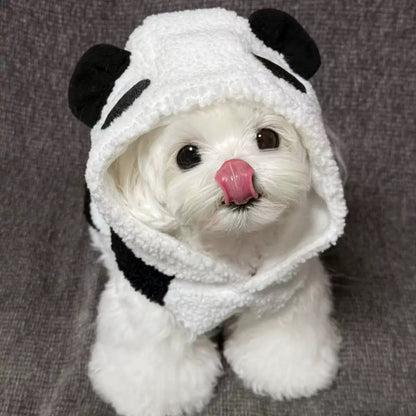 Cute Bear Hoodie for Small Dogs - Two-Legged Design, Perfect for Autumn and Winter