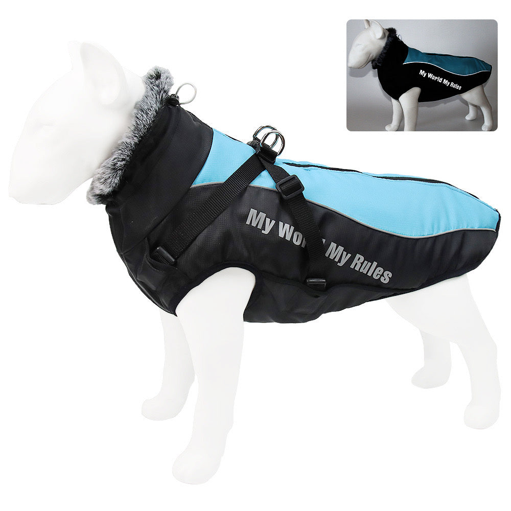 Thickened Reflective
Winter Dog Coat - Warm Cotton Jacket for Large
Dogs