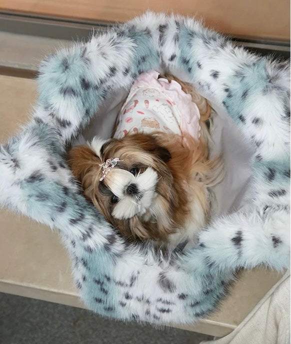 Leopard Plush Carrier