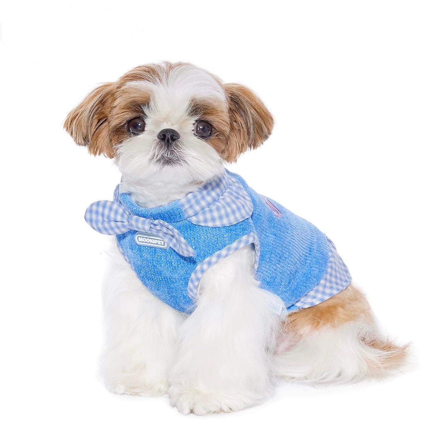 Gingham Shine Layered Vest