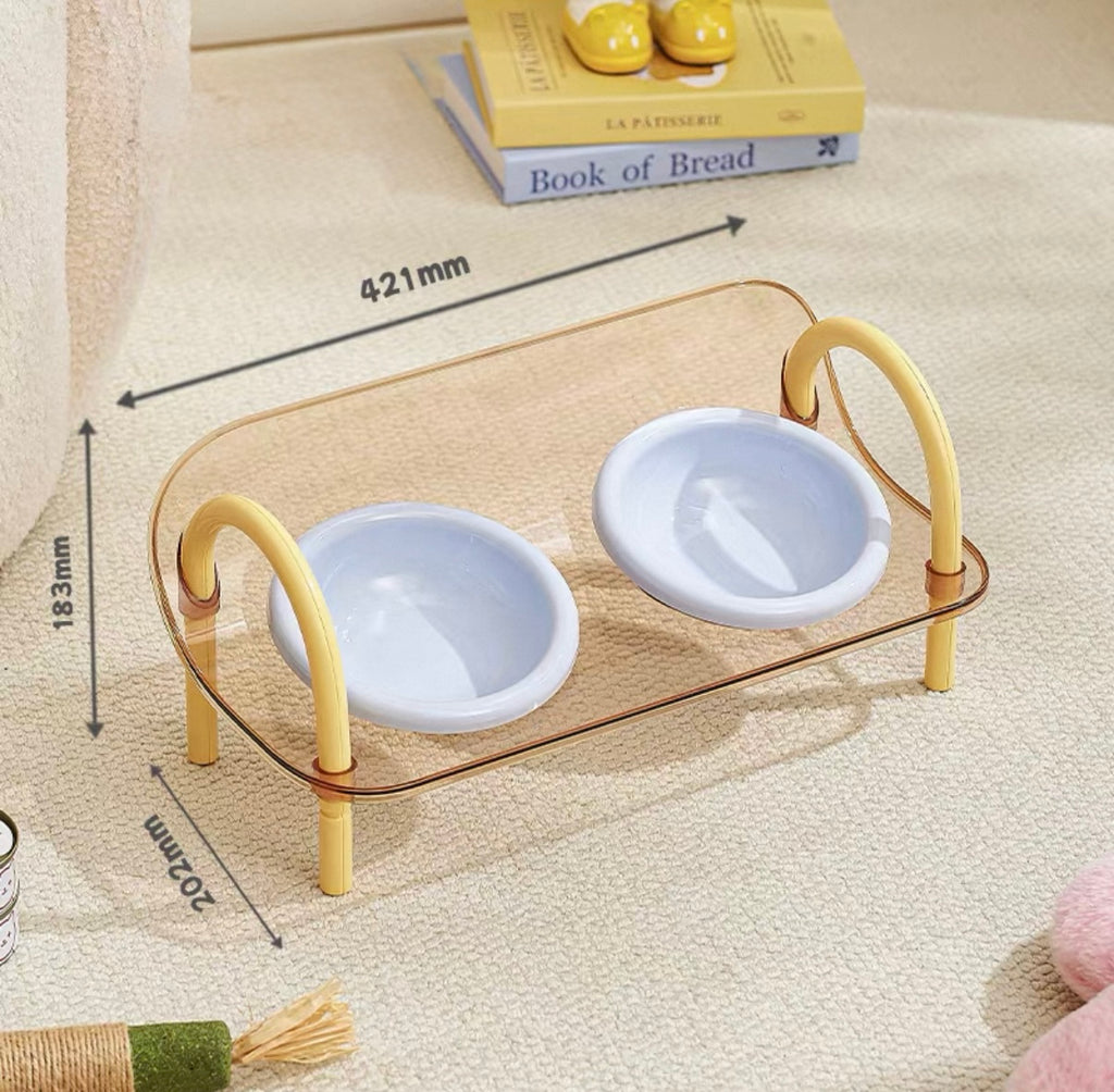 Elevated Double Bowl
Stand for Pets - Anti-Spill Design, Neck Protection for Cats & Dogs