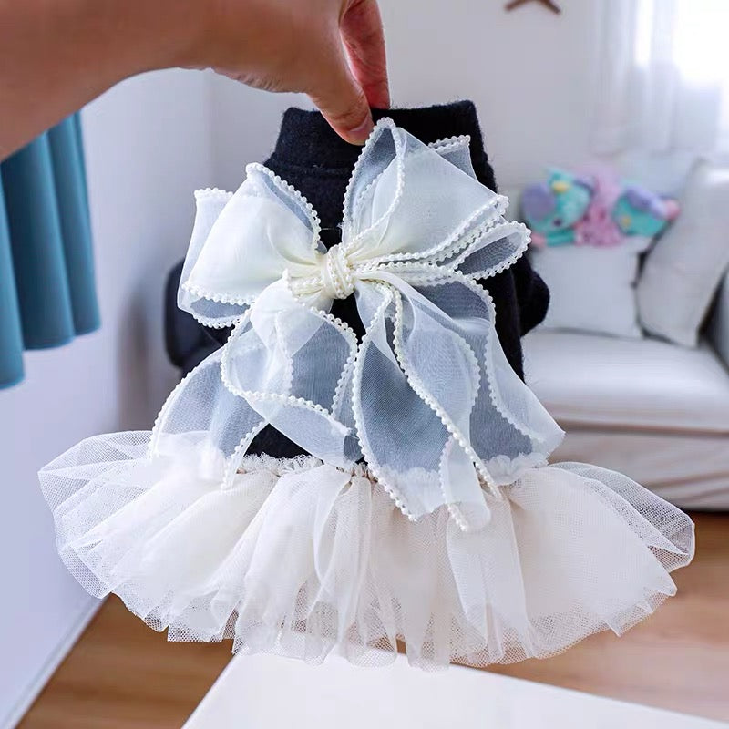 Princess Dress Autumn/ Winter Pet Clothing - Small
Dog Bowknot Princess
Dress