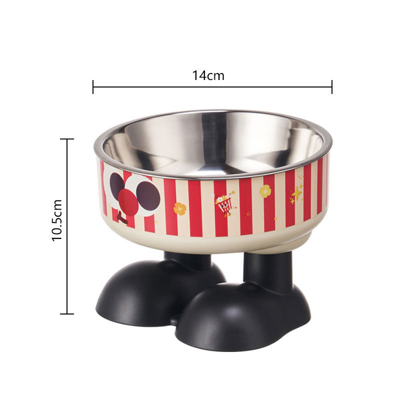 Raised Cat & Dog Bowl - Non-Spill, Neck-Friendly Stainless Steel Pet Dish