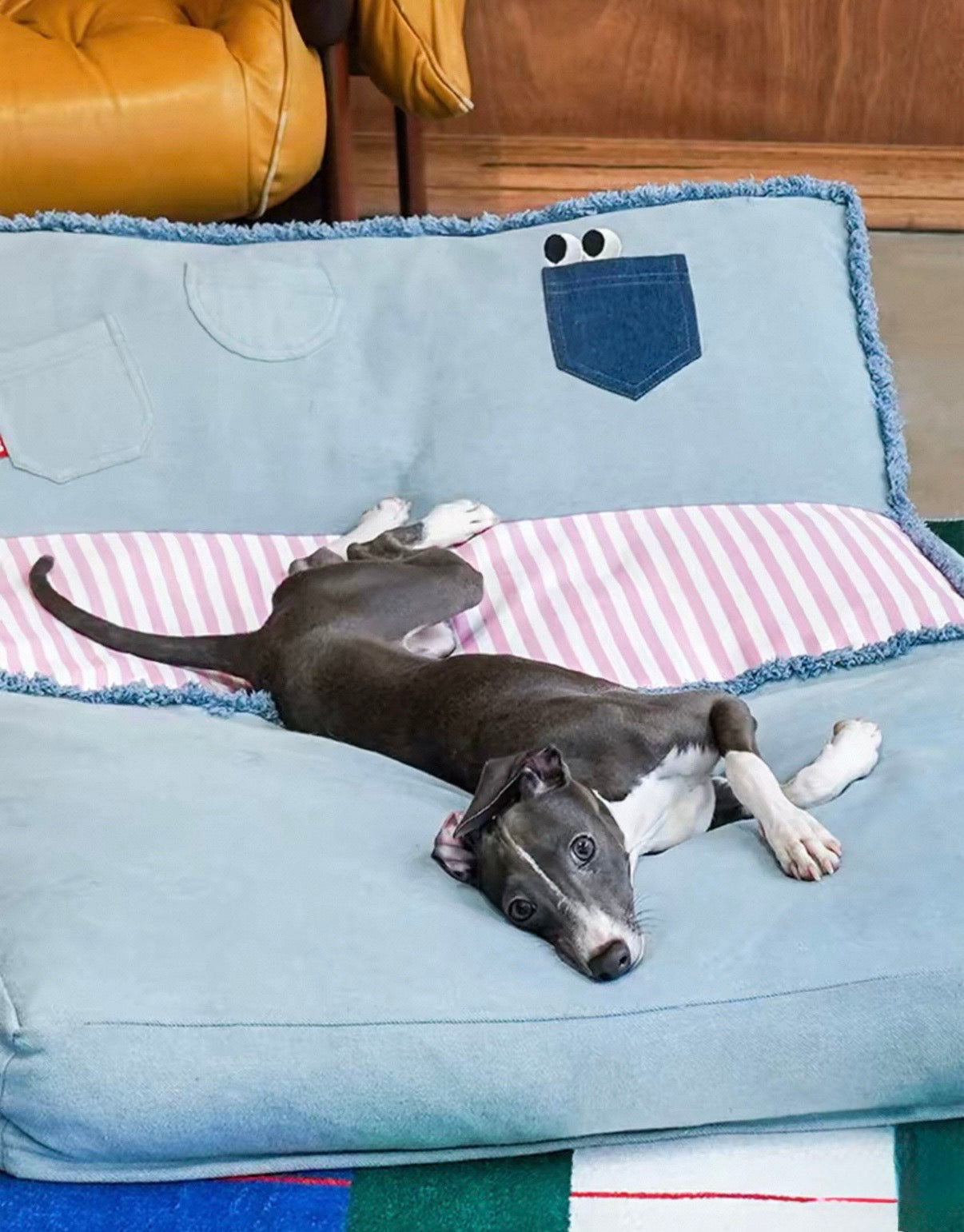 Blueberry Tart Retreat for pets highlighting close up design details