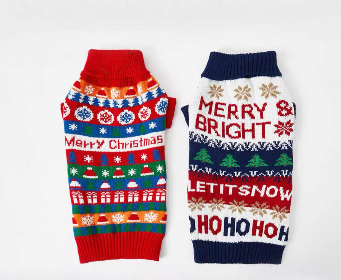 Pet Christmas Sweater for Small and Medium Dogs