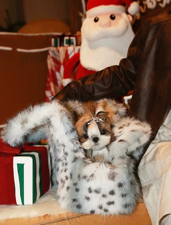 Leopard Plush Carrier