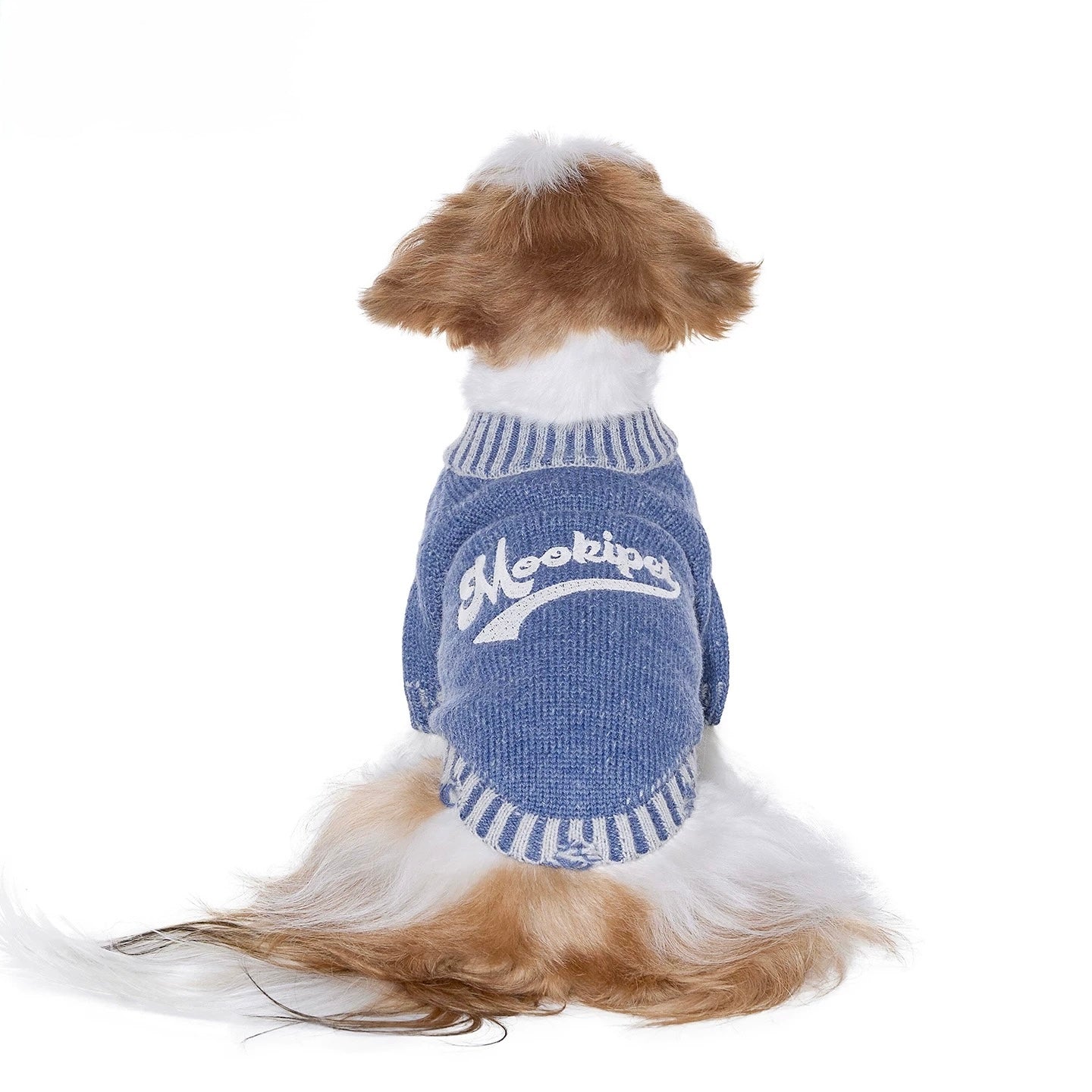 Faux Denim Knit Sweater