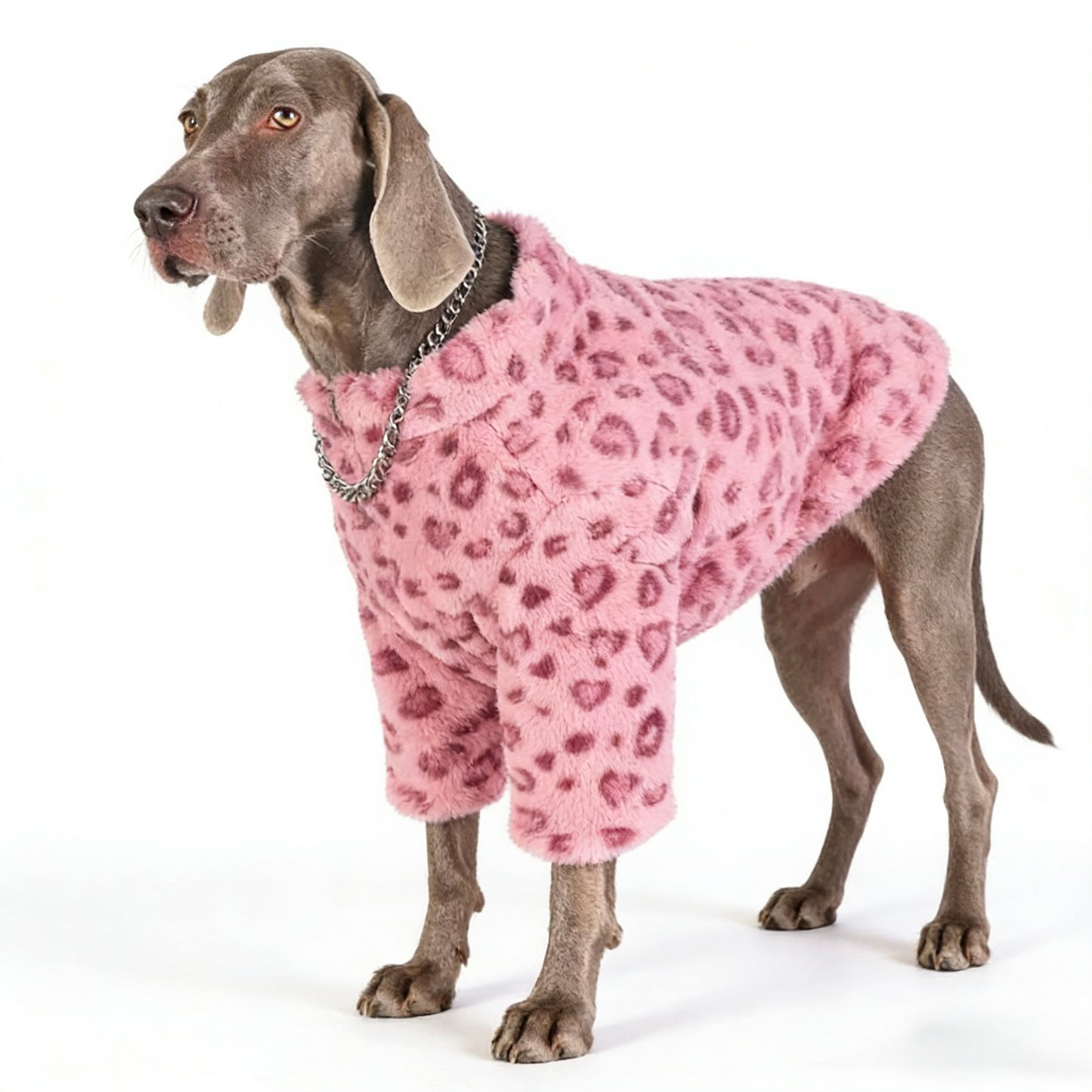 Panther Blush Fur Coat