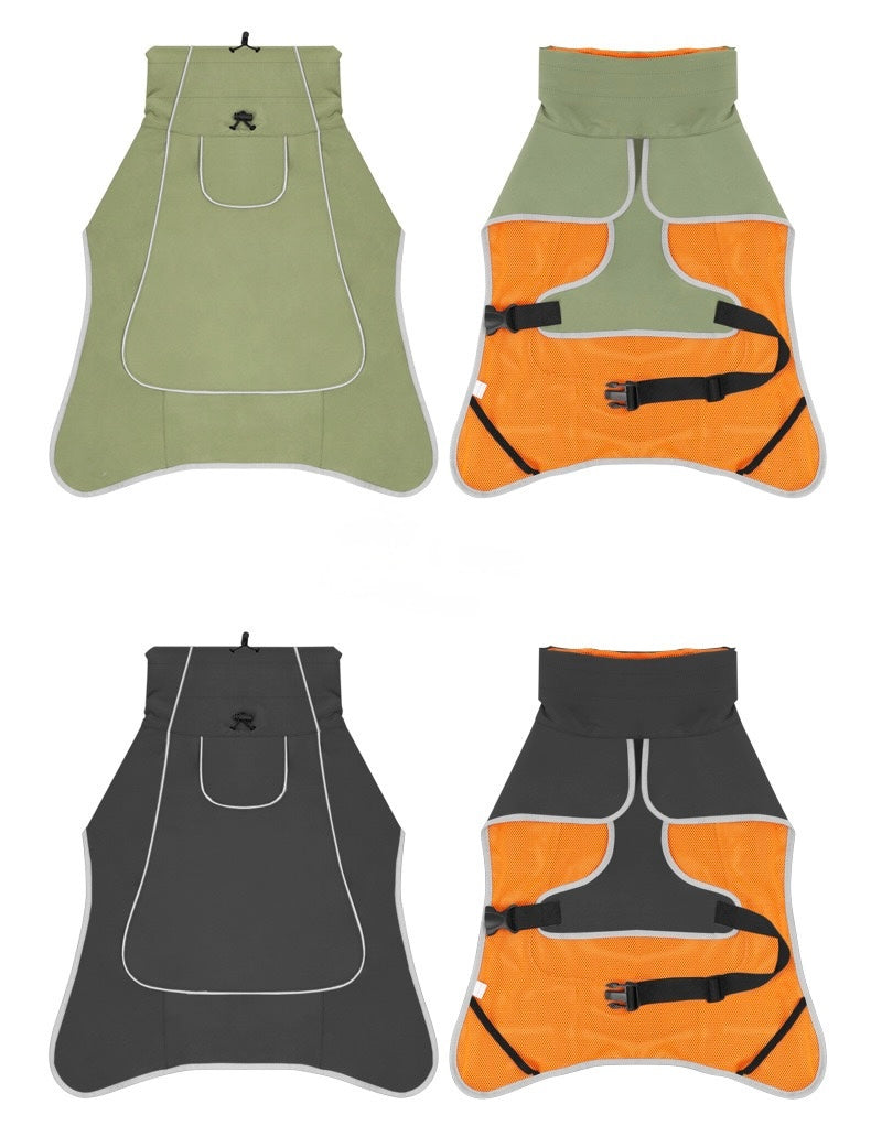 Waterproof Outdoor
Raincoat for Large Dogs - AIl-Weather Pet Jacket