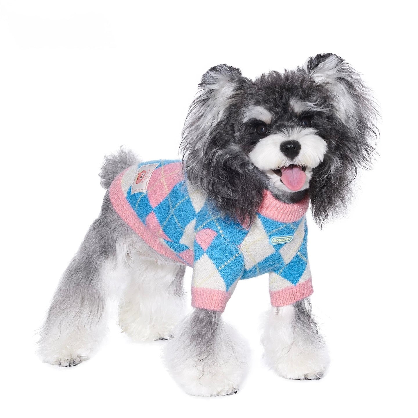 Argyle Fleece Sweater
