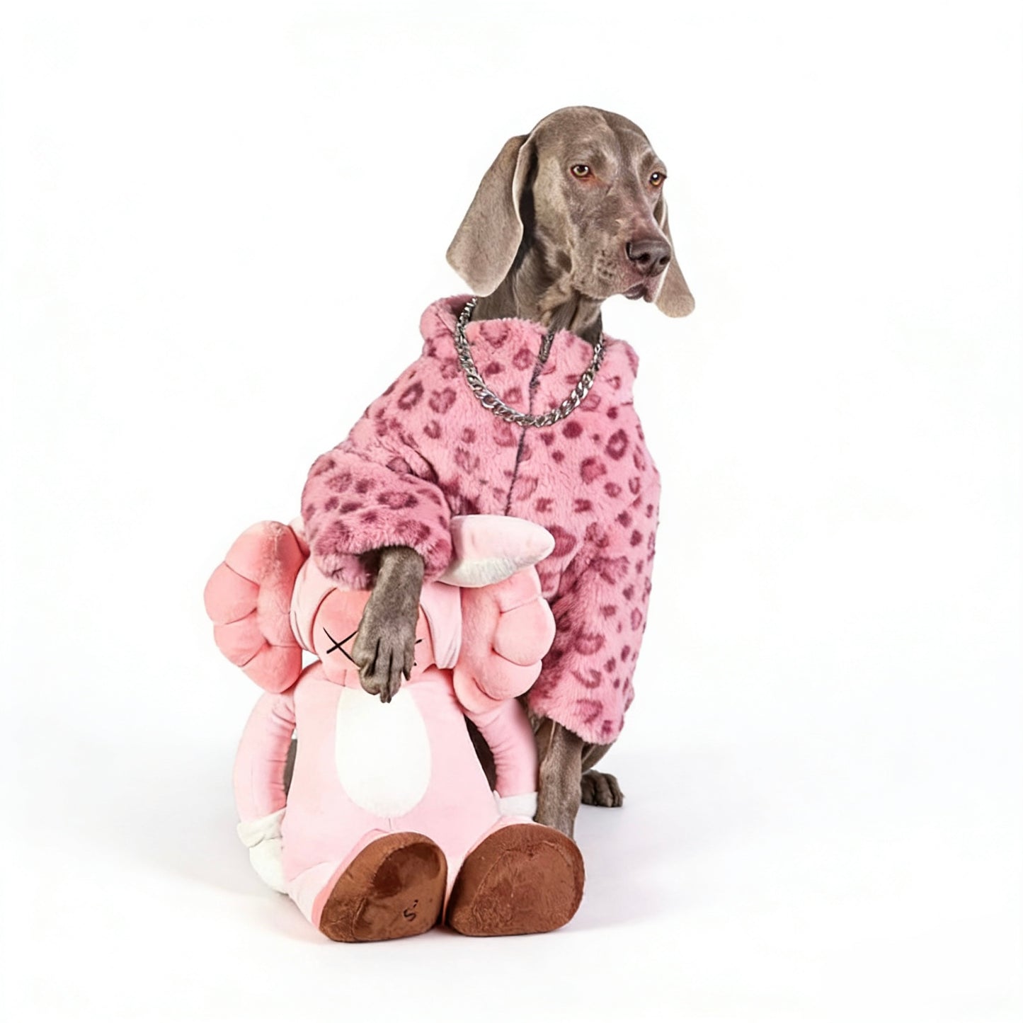 Panther Blush Fur Coat