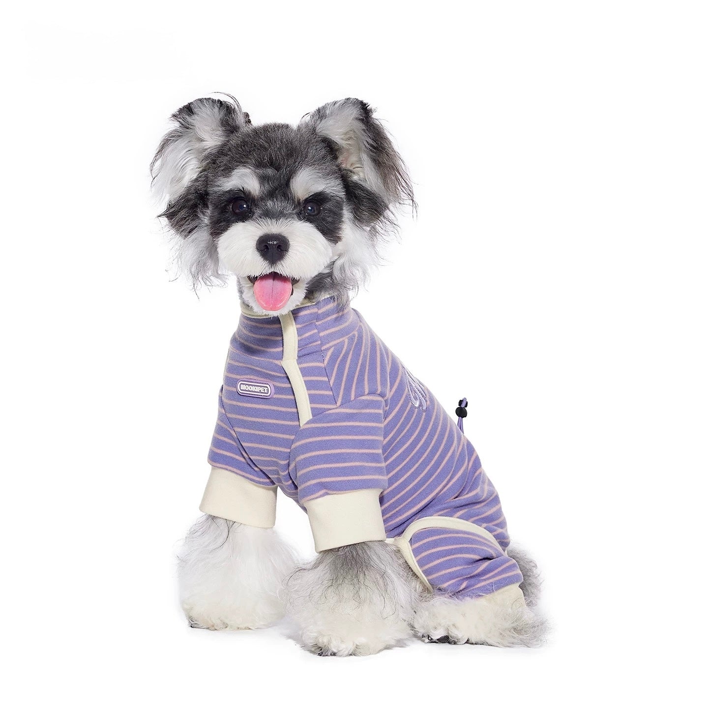 Soft Striped Pet Jumpsuit