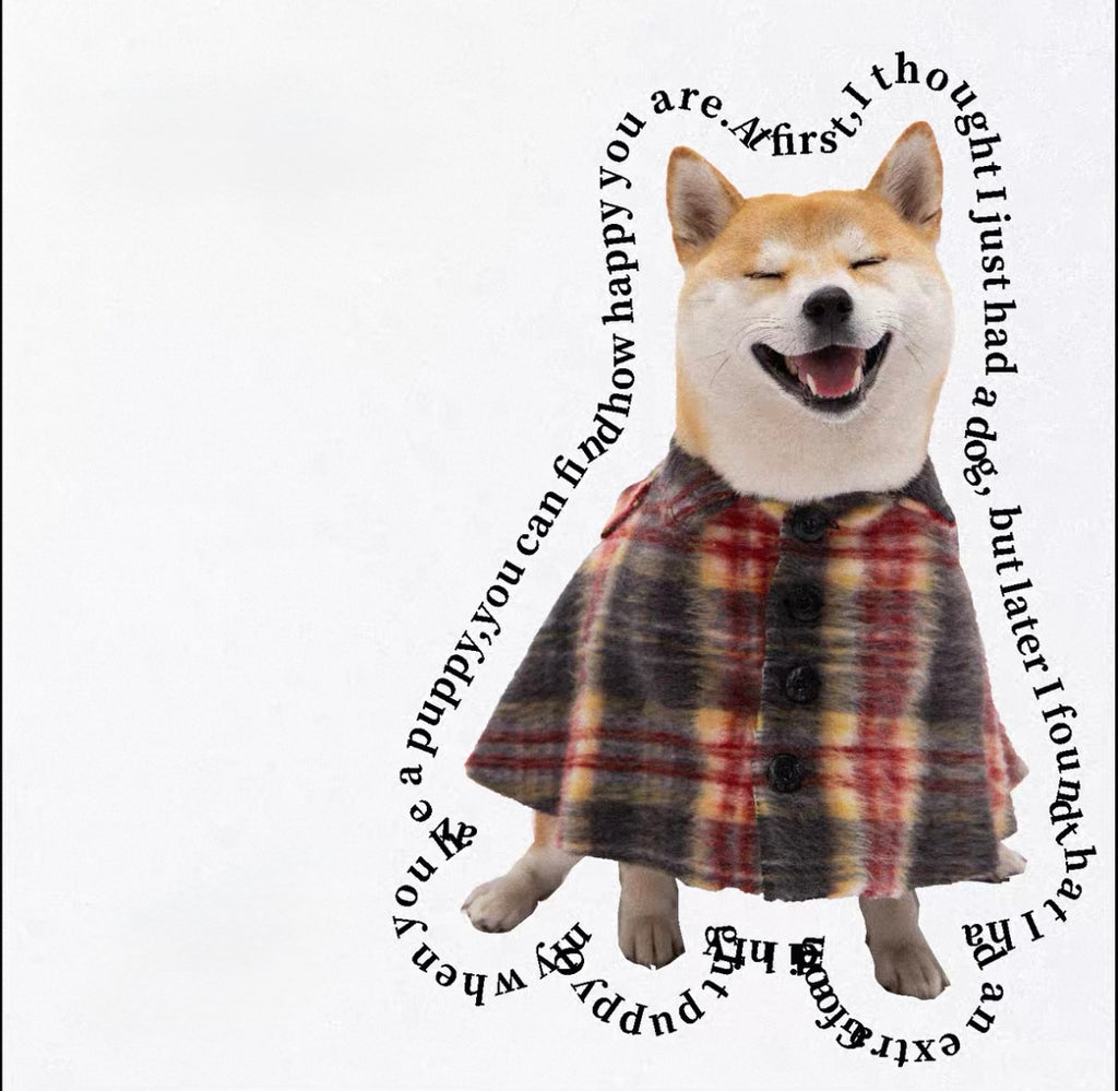 TAORAE Plaid Pet Cloak