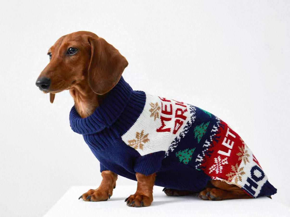 Pet Christmas Sweater for Small and Medium Dogs