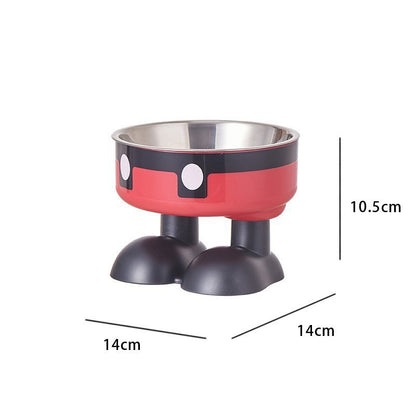 Raised Cat & Dog Bowl - Non-Spill, Neck-Friendly Stainless Steel Pet Dish