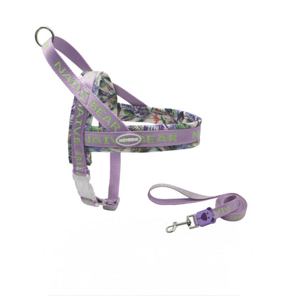 Pet Dog Floral Design Harness