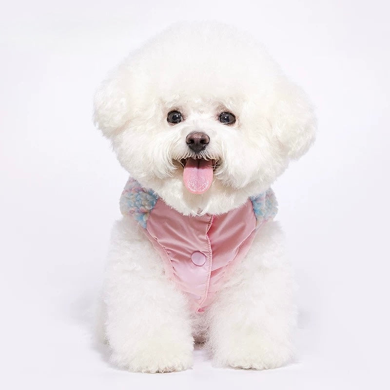 Colorblock Sherpa Fleece Vest