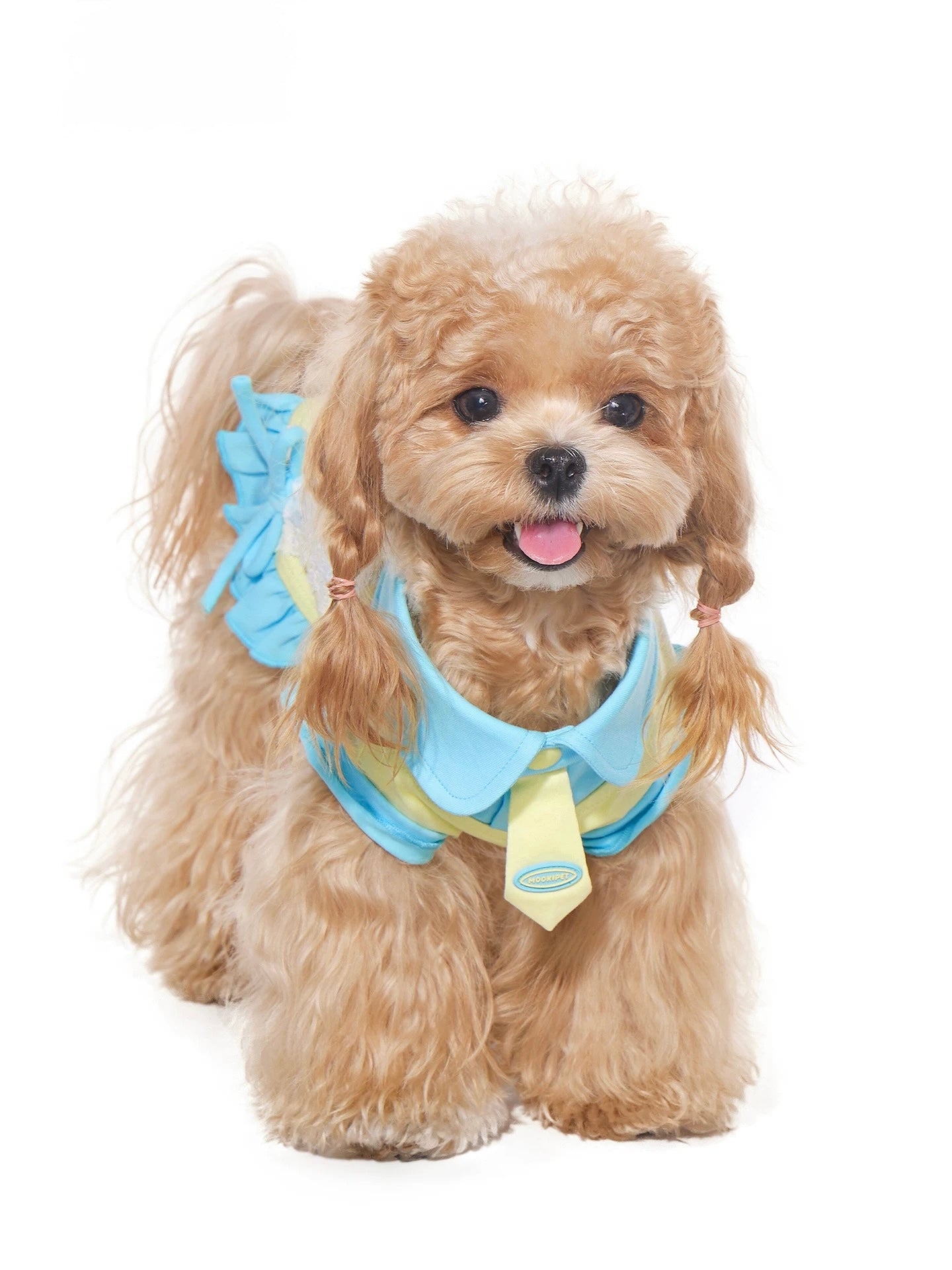 Sunny Lace Bow Dress for pets showing back design and coverage