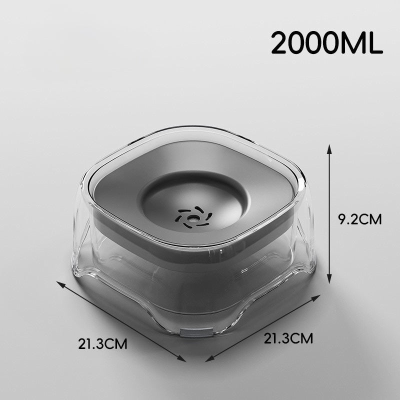 Transparent Floating
Water Bowl - Anti-Wet
Mouth & Anti-Spill Design