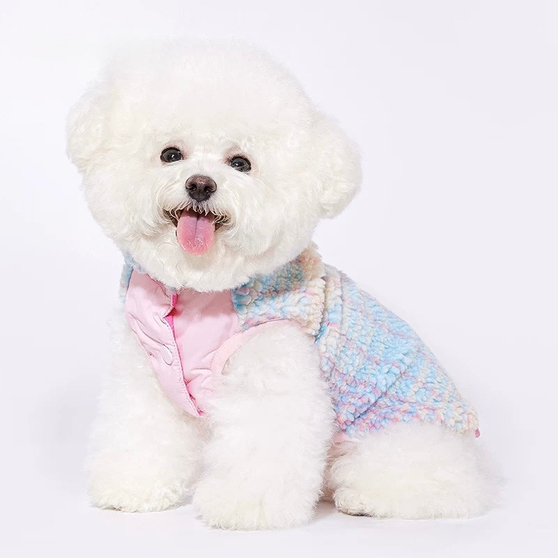 Colorblock Sherpa Fleece Vest