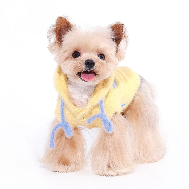 Macaron Mink Hoodie Vest