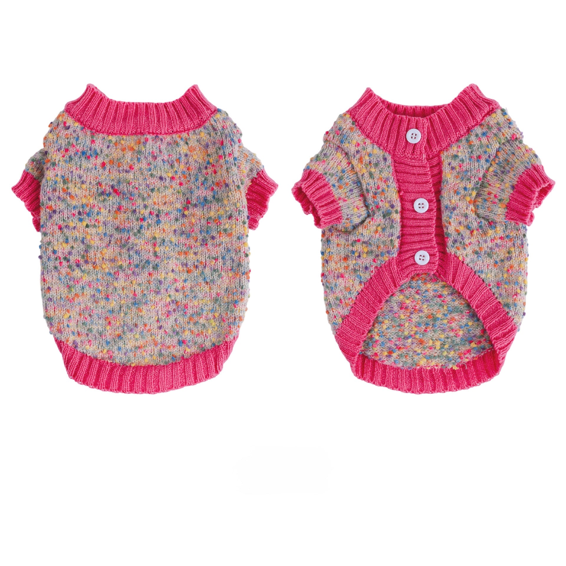 Cozy Knit Cardigan for Small/Medium Dogs