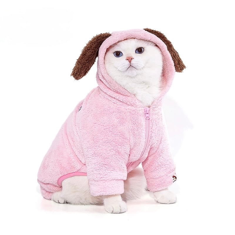 Pink Brown Pet Jumpsuit