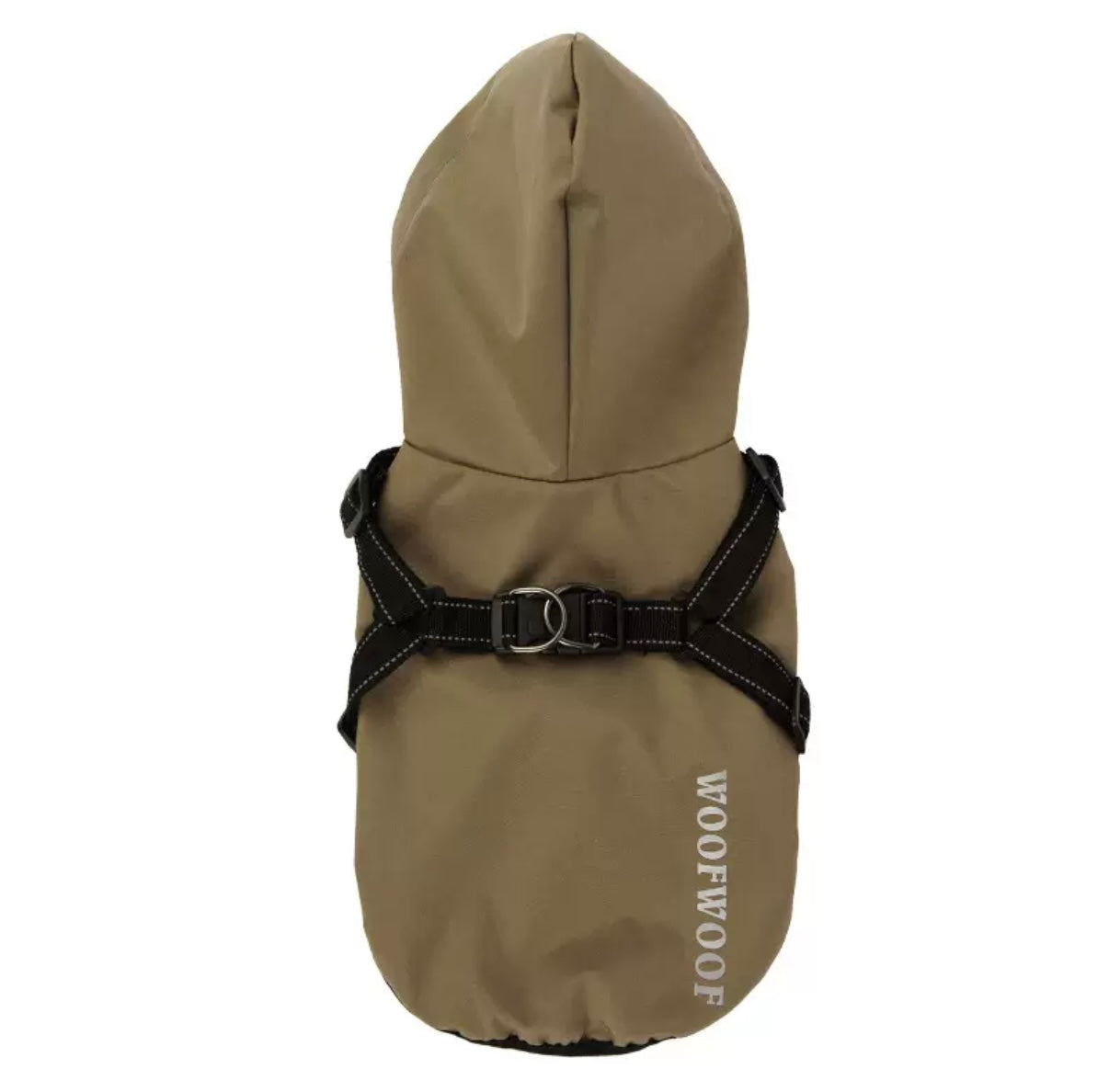 Outdoor Reflective
Waterproof Raincoat with Integrated Harness for
Small Dogs