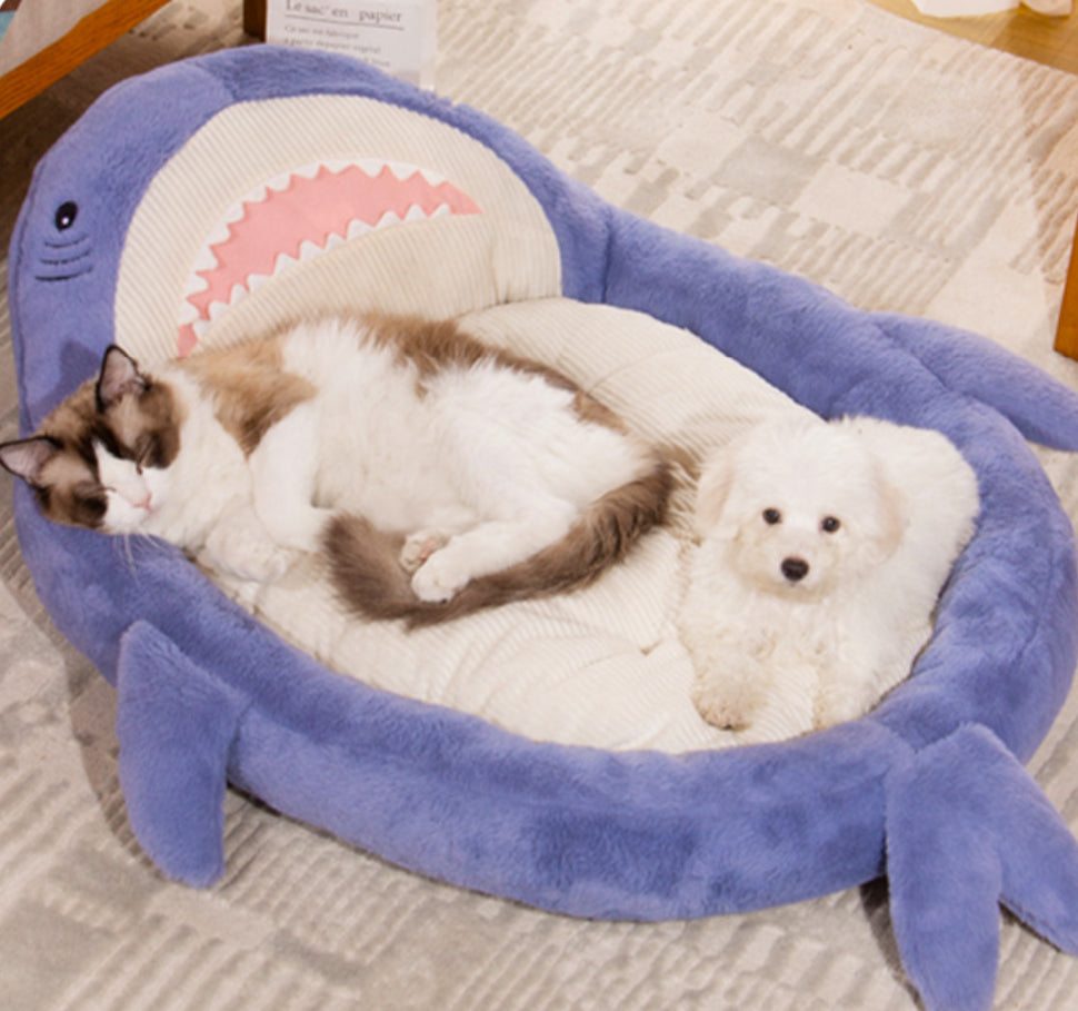 Cozy Shark Pet Nest For Dog & Cat