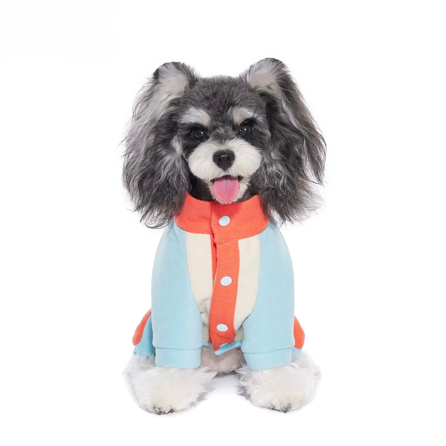 Color Block Fleece Jumpsuit